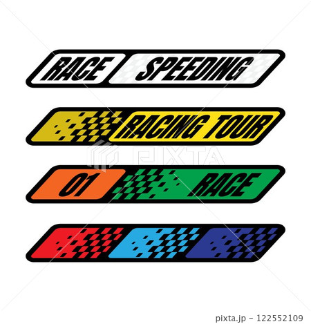 Racing design element lines Racing design element lines 122552109