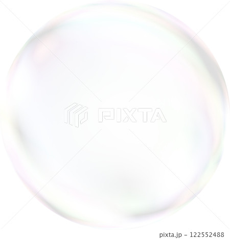 カラフルなシャボン玉のイラスト 122552488