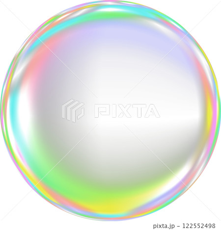 カラフルなシャボン玉のイラスト 122552498