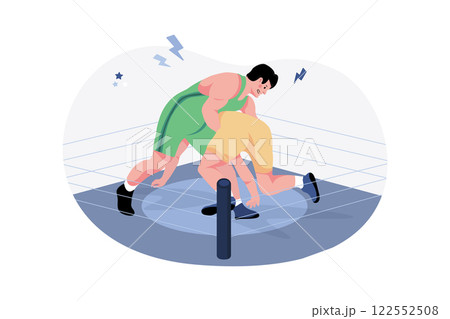Strong Wrestlers In The Ring 122552508
