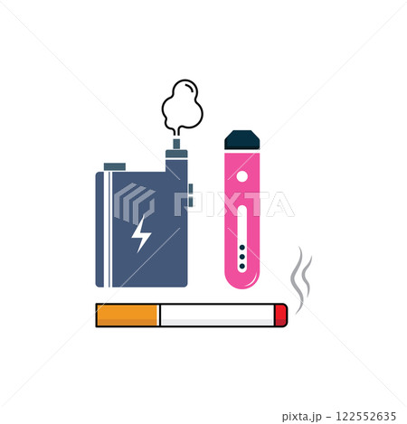 Electronic cigarettes and traditional cigarettes Electronic cigarettes and traditional cigarettes 122552635
