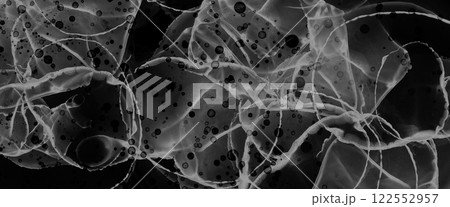 黒のシックな高級感あるコスメやファッション雑誌などで使える女性向けアブストラクト背景壁紙 122552957