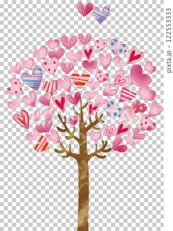 水彩心樹 3 垂直 122553333