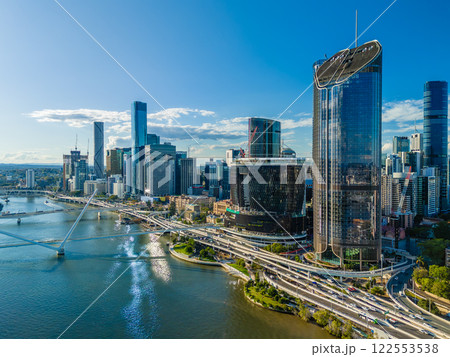 Aerial view of Brisbane city in Australia Aerial view of Brisbane city in Australia 122553538