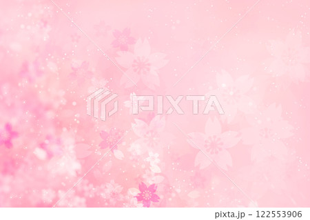 舞い散る桜のピンク背景 122553906