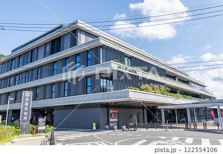 熊本県水俣市 快晴の水俣市役所 熊本県水俣市 快晴の水俣市役所 122554106