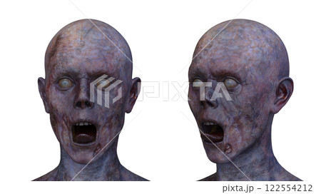 男性ゾンビの顔 男性ゾンビの顔 122554212