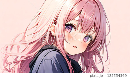 アニメ・漫画風の女性・女の子のイラスト素材 アニメ・漫画風の女性・女の子のイラスト素材 122554369