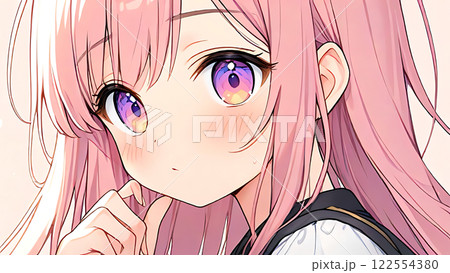 アニメ・漫画風の女性・女の子のイラスト素材のイラスト素材