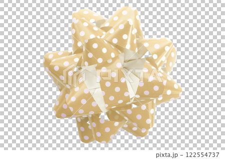 Light brown ribbon on isolated on transparent background. 122554737