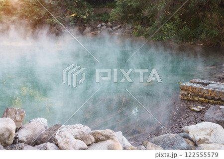 Beitou Hot Spring valley in Taipei City, Taiwan. Popular landmark and attractions. Asia Travel and vacation concept Beitou Hot Spring valley in Taipei City, Taiwan. Popular landmark and attractions. Asia Travel and vacation concept 122555579