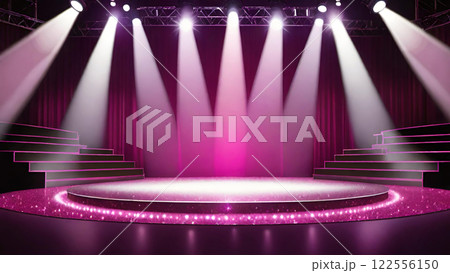 ステージ・舞台・スポットライトの背景素材 ステージ・舞台・スポットライトの背景素材 122556150