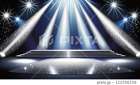 ステージ・舞台・スポットライトの背景素材 ステージ・舞台・スポットライトの背景素材 122556156