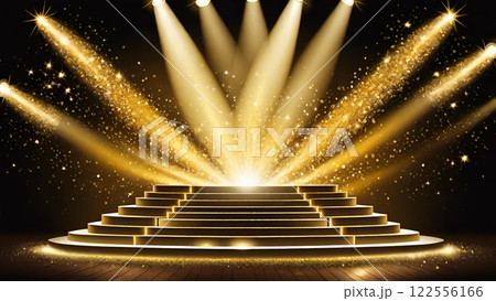 ステージ・舞台・スポットライトの背景素材 ステージ・舞台・スポットライトの背景素材 122556166