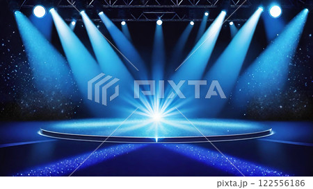 ステージ・舞台・スポットライトの背景素材 122556186