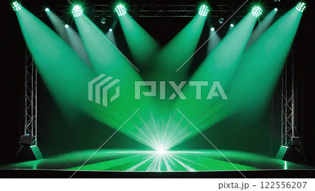 ステージ・舞台・スポットライトの背景素材 122556207