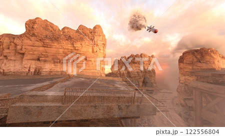 攻撃される古代遺跡 攻撃される古代遺跡 122556804