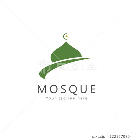 mosque logo template design vector emblem concept design creative symbol icon mosque logo template design vector emblem concept design creative symbol icon 122557080