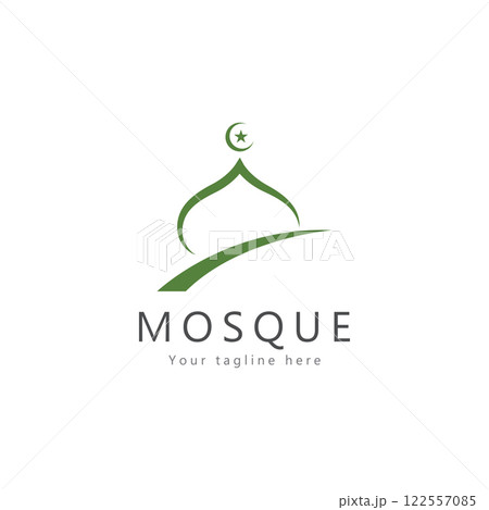 mosque logo template design vector  emblem  concept design  creative symbol  icon mosque logo template design vector  emblem  concept design  creative symbol  icon 122557085