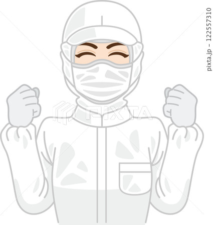 やる気のクリーンルームの女性作業員 やる気のクリーンルームの女性作業員 122557310