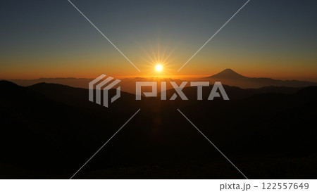 富士山日の出 富士山日の出 122557649