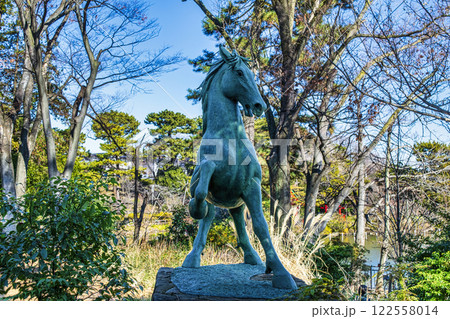 東京都大田区 千束八幡神社 名馬 池月之像(いけづきの像) 東京都大田区 千束八幡神社 名馬 池月之像(いけづきの像) 122558014