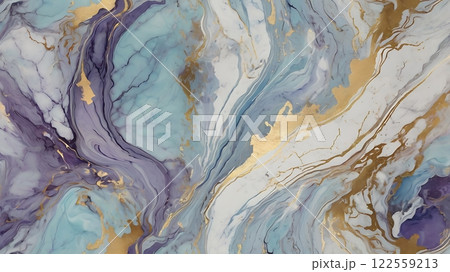 Elegant Abstract Marble Design with Gold Highlights Background Elegant Abstract Marble Design with Gold Highlights Background 122559213