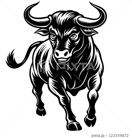 vector image of an bull head vector image of an bull head 122559872