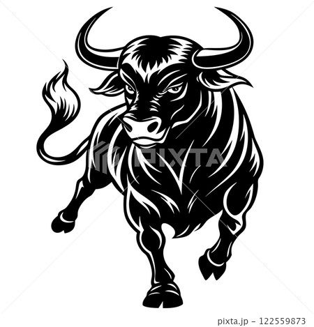 vector image of an bull head 122559873