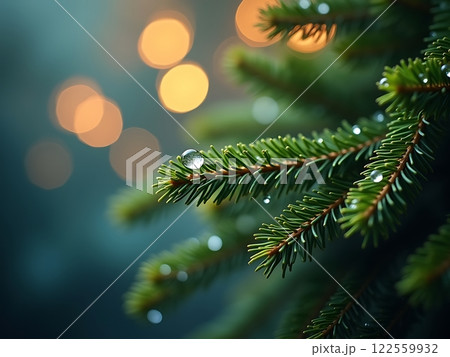 Tranquility of Pine with Morning Dew Background Tranquility of Pine with Morning Dew Background 122559932
