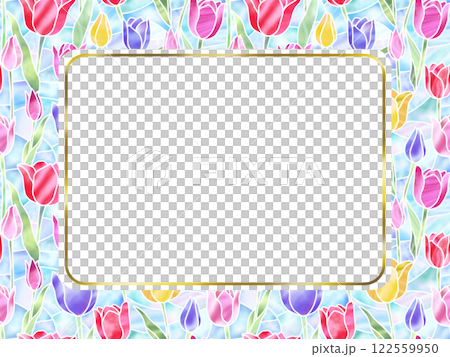 チューリップのシームレスパターン C-6 チューリップのシームレスパターン C-6 122559950