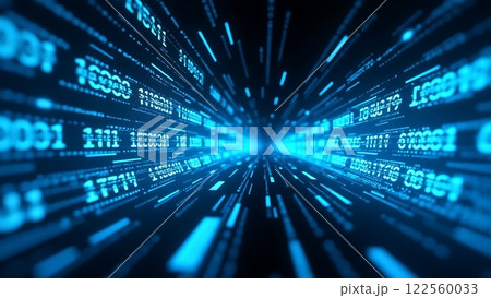 Infinite Flow of Digital Informationのイラスト素材 [122560033] - PIXTA
