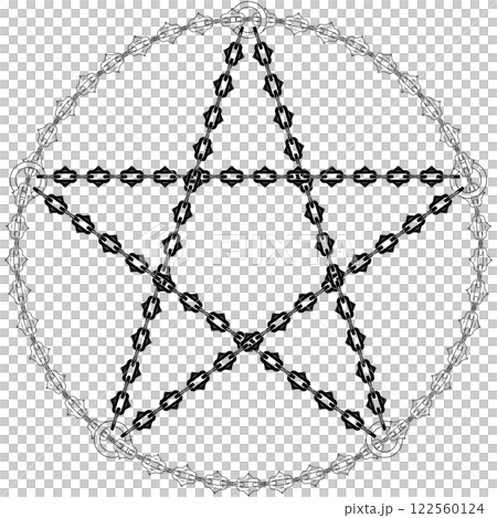 Pentagram of cutting chains Pentagram of cutting chains 122560124