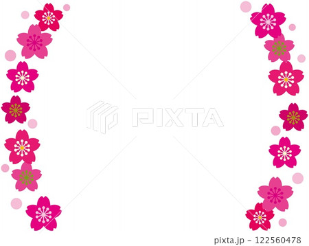 桜 フレーム ホワイトスペース 桜 フレーム ホワイトスペース 122560478