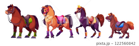 Equipped horse collection 122560842