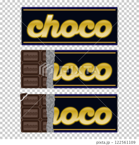 chocolate bar dark illustration valentine 122561109