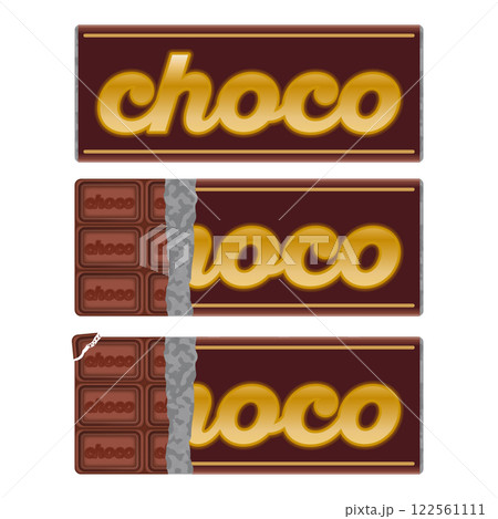 チョコレート 板チョコ ミルク イラスト バレンタイン チョコレート 板チョコ ミルク イラスト バレンタイン 122561111