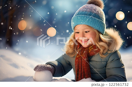 雪遊び3 122561732