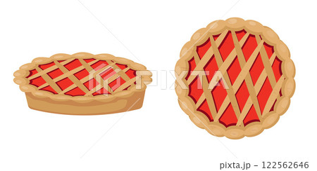 Delicious dessert food red apple pie illustration image Delicious dessert food red apple pie illustration image 122562646