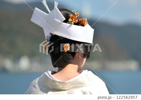 文欽高島田 花嫁の後ろ姿 文欽高島田 花嫁の後ろ姿 122562957