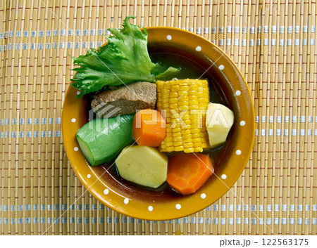 Mexican traditional soup 122563175