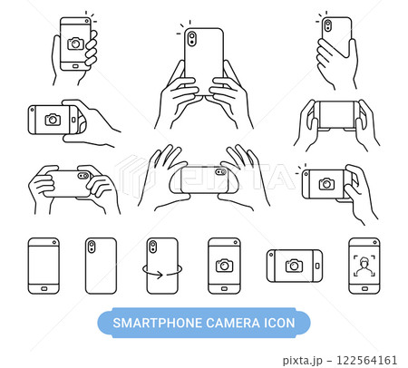 Smartphone camera icon 122564161