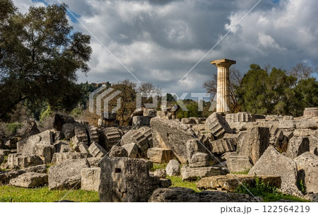 Olympia heritage in Peloponnese peninsula. Greece. Legacy Olympia heritage in Peloponnese peninsula. Greece. Legacy 122564219
