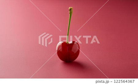 淡い赤に映える春の実 淡い赤に映える春の実 122564367