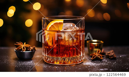 Sparkling Sips: A Festive Cocktail for Christmas Cheer 122564469
