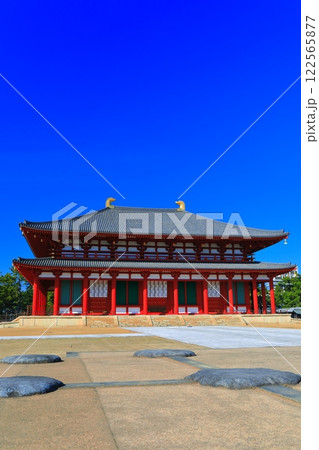 【奈良県】晴天の興福寺（中金堂） 122565877