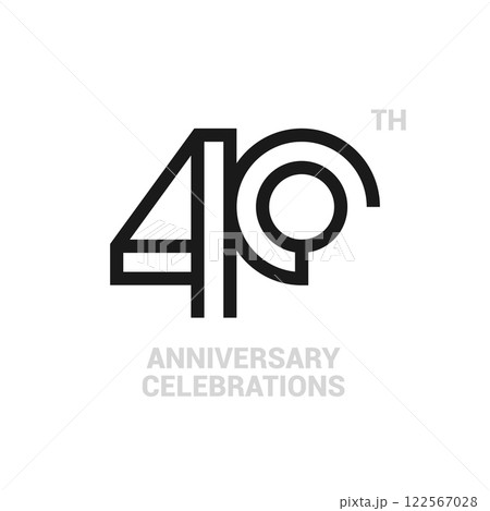 Anniversary logo or emblem design for event. Anniversary logo or emblem design for event. 122567028