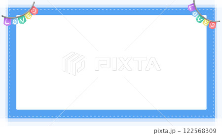 cute minimal vintage frame background 122568309