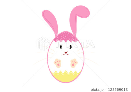 Happy Easter.Set of Easter eggs with different textures on a white background.Spring holiday. Illustration isolated. Happy easter eggs. Happy Easter.Set of Easter eggs with different textures on a white background.Spring holiday. Illustration isolated. Happy easter eggs. 122569018
