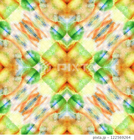 Watercolor Green Abstract Texture Seamless Pattern 122569264